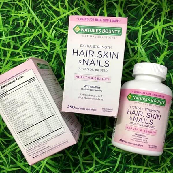 Viên Uống Hair Skin Nails Nature's Bounty - Dona Pharmacy